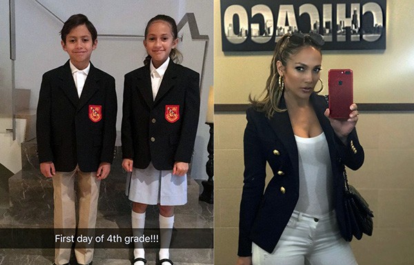 Jennifer Lopez e os filhos, Max e Emme (Foto: Instagram)