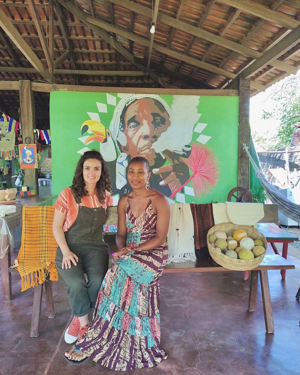 Michelly Correa no Quilombo Kalunga  — Foto: Marie-Claire Devos 