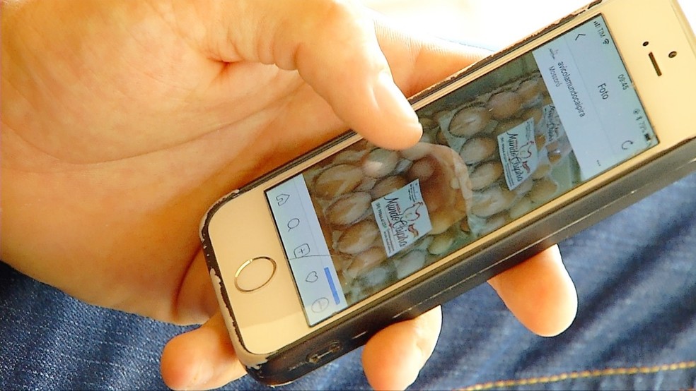 Fazenda usa o WhatsApp para vender galinhas e ovos de galinha caipira pelo celular. (Foto: Inter TV Costa Branca/ReproduÃ§Ã£o)