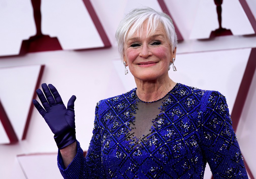 Glenn Close no Oscar 2021 — Foto: Chris Pizzello/Pool via Reuters