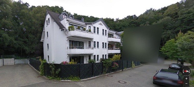Casa de Lubitz borrada no Google Maps (Foto: Reprodução/ Google Maps)