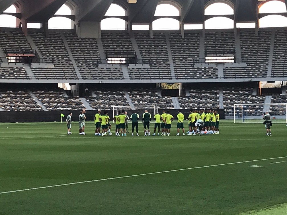 Após desembarcar, Palmeiras faz primeiro treino com bola em Abu Dhabi