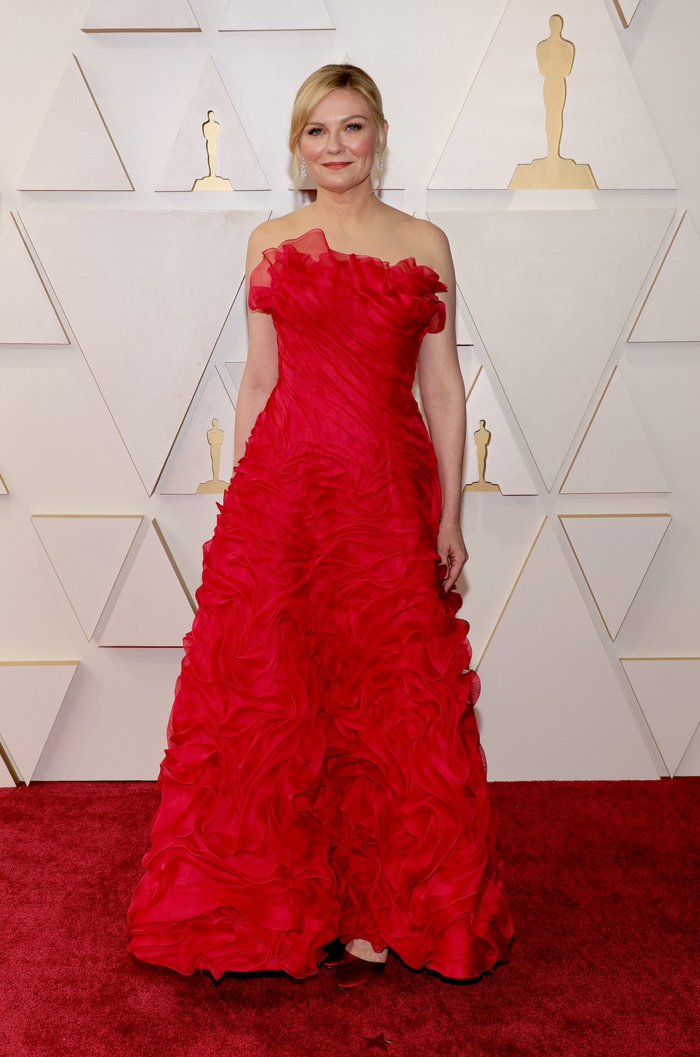 Kirsten Dunst no Oscar 2022 — Foto: Mike Coppola/Getty Images