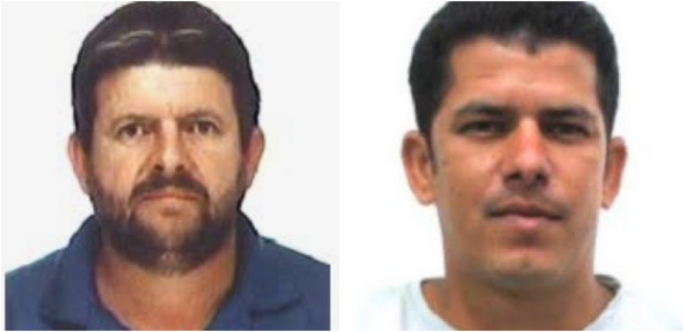 Antônio (esquerda, camisa azul) e Rinaldo são procurados pela polícia (Foto: Divulgação/Polícia Civil)
