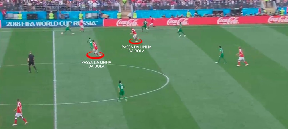 Gol da RÃºssia contra a ArÃ¡bia (Foto: Leonardo Miranda)