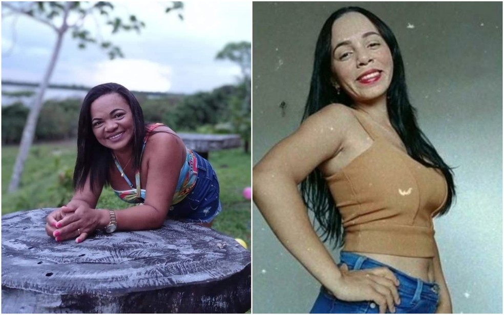 Geane Oliveira, de 43 anos (à esq.), e a filha, Géssica Oliveira Soares, de 22 anos (à dir.), estão entre os desaparecidos do naufrágio na costa da Guiana Francesa — Foto: Arquivo Pessoal