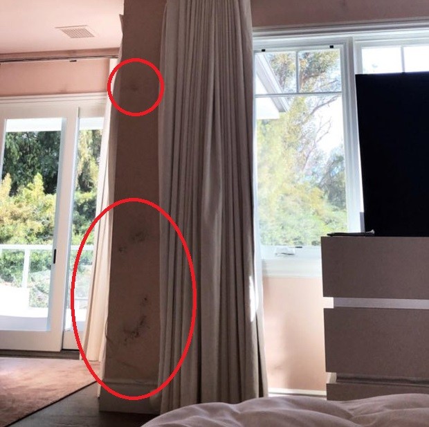 Mofo na parede da mansão de Kylie Jenner chama a atenção (Foto: Reprodução/Instagram)