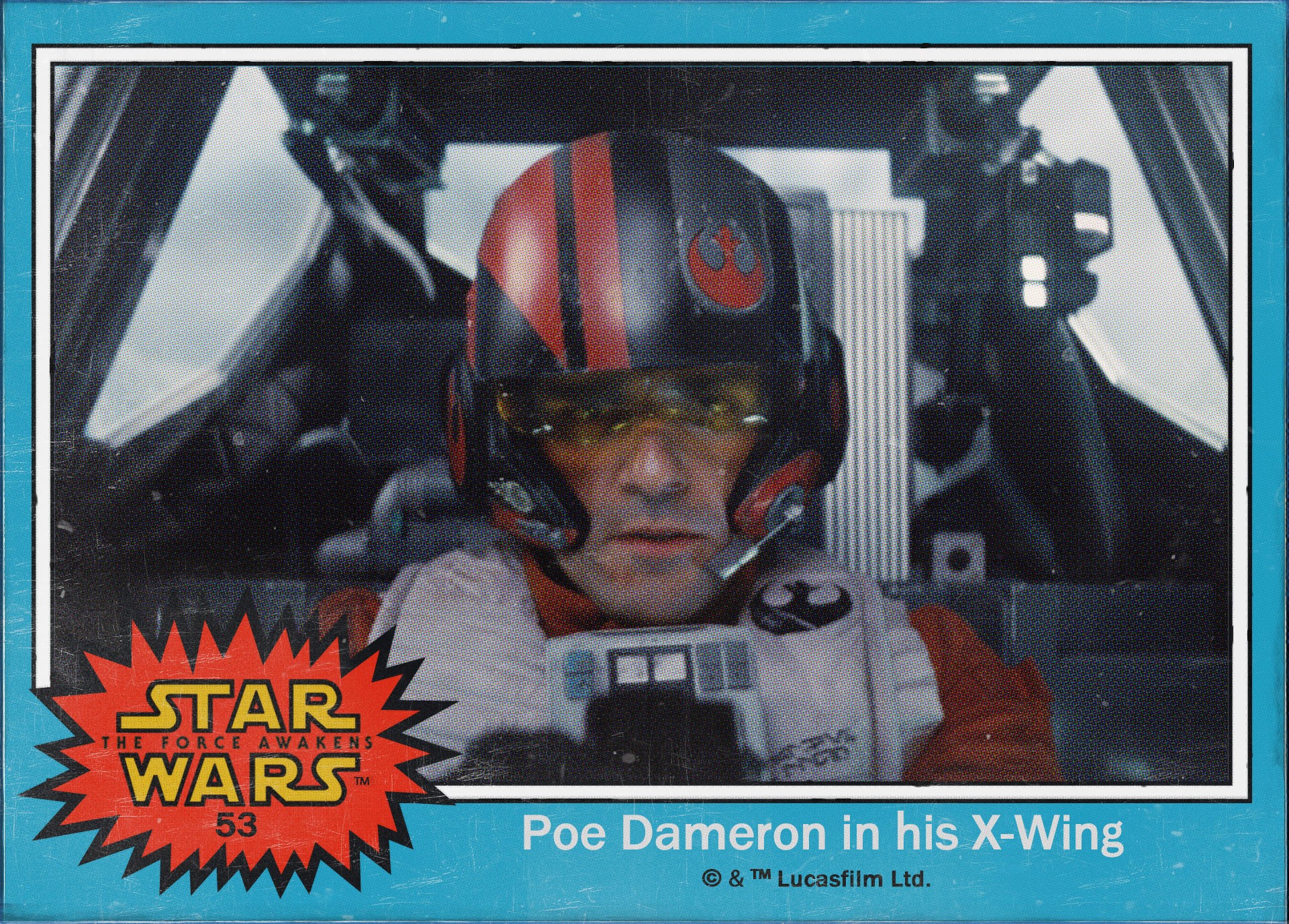 Poe Dameron no comando de uma X-Wing clássica (Foto: Divulgação)