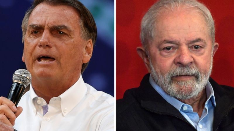 Lula e Bolsonaro disputarão segundo turno em condições não previstas pelas principais pesquisas de intenção de voto (Foto: Getty Images via BBC)