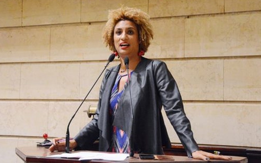 Marielle Franco durante discurso na Câmara Municipal do Rio