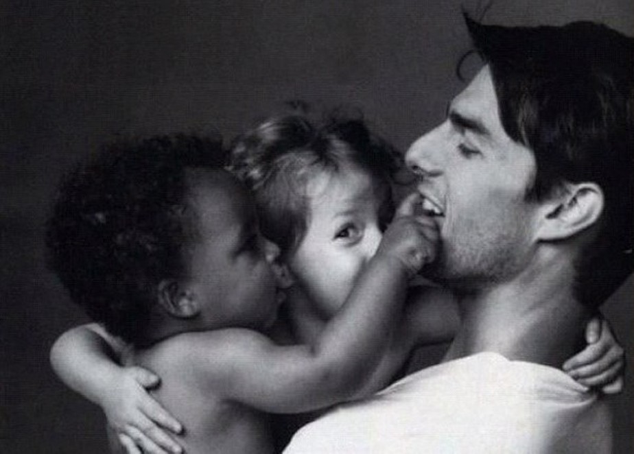 Tom Cruise com os filhos Connor e Bella