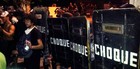 VITÓRIA: 
Tropa usa gás contra protesto (Leandro Nossa/ G1ES)
