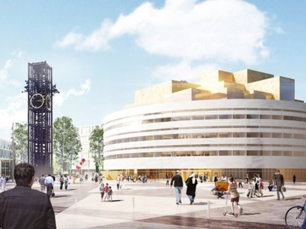 Este será o novo palácio de governo de Kiruna (Foto: Henning Larsen Architects AS)