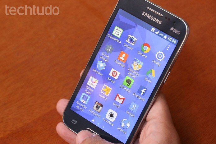Galaxy Win 2, nova aposta de intermediário da Samsung (Foto: Lucas Mendes/TechTudo)