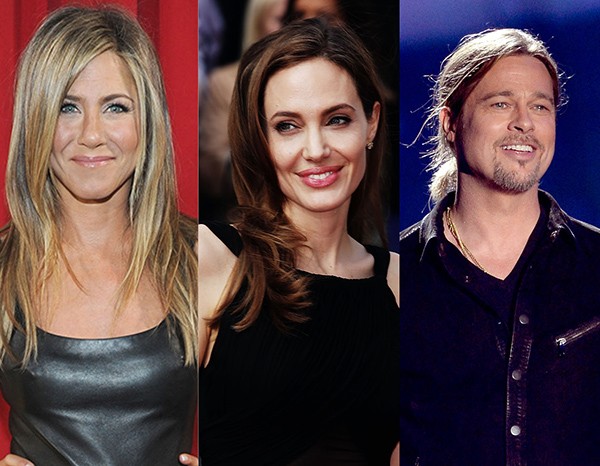 Jennifer Aniston, Angelina Jolie e Brad Pitt (Foto: Getty Images)