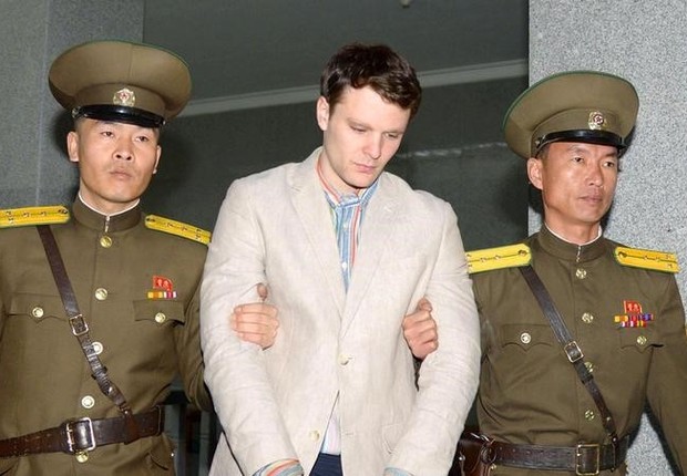 Estudante norte-americano Otto Warmbier, que morreu na Coreia do Norte (Foto: Kyodo/Reuters)