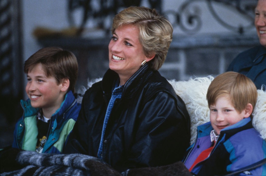 A princesa Diana com os príncipes Harry e William (Foto: Getty Images)