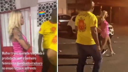 Mulher trans diz ter sido expulsa por seguranças da Viradouro por tentar usar banheiro feminino