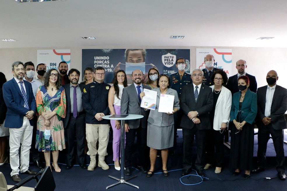 Lei foi sancionada em evento nesta segunda-feira (13) — Foto: Elisa Elsie/Assecom-RN