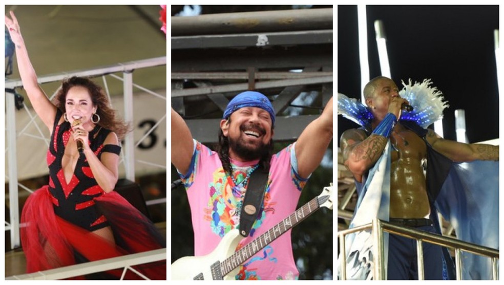 Daniela Mercury, Léo Santana e Bell Marques não vão desfilar no carnaval em 2022 — Foto: Arte g1