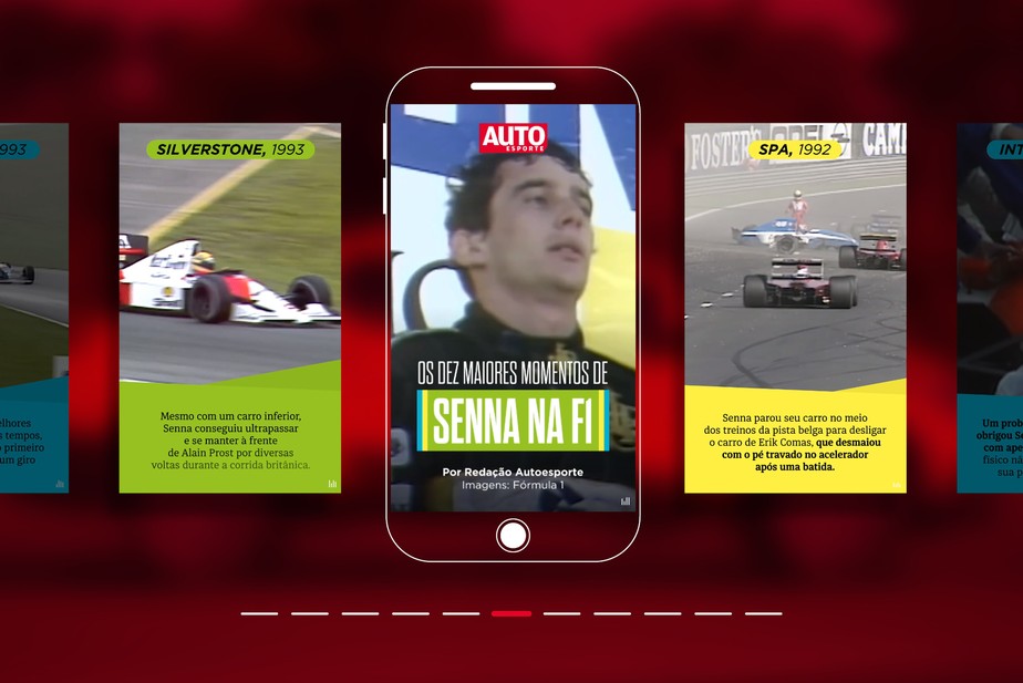 Web Stories - Os dez maiores momentos de Senna na F1