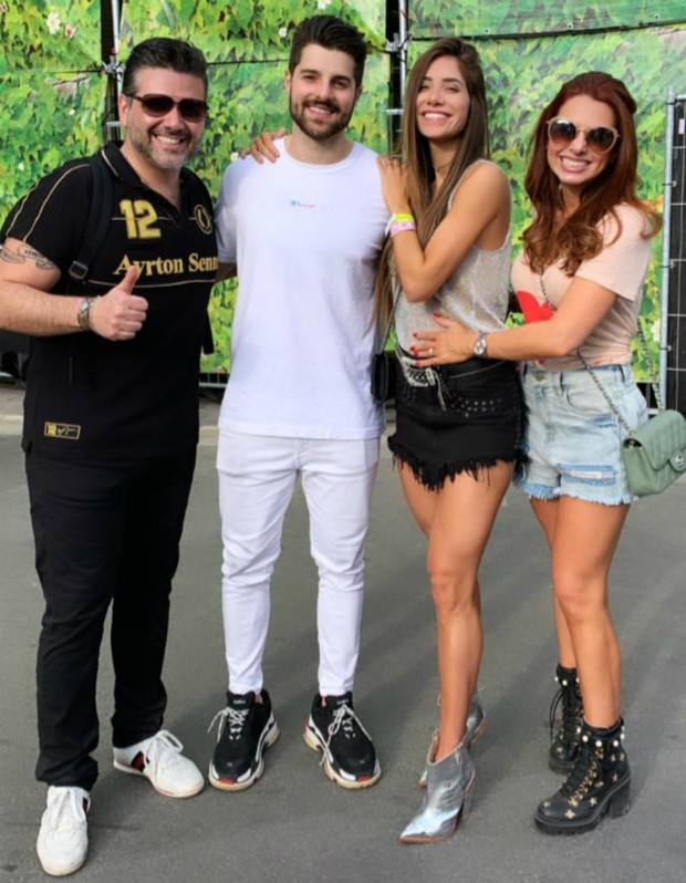 Alok, Romana, Érica e Domingos Mantelli (Foto: Reprodução / Instagram)
