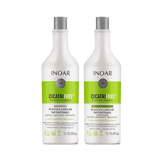 Inoar Kit shampoo e condicionador CicatriFios Plástica Capilar 1L, Inoar (Foto: Reprodução/ Amazon)