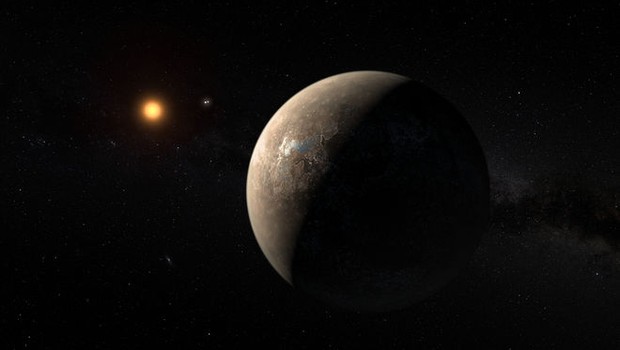 Ilustração do planeta "Próxima B" (Foto: Divulgação/ESO/G. Coleman)