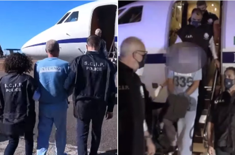 Interpol divulgou imagens que mostram a saída de Rocco Morabito do Brasil e sua chegada à Itália