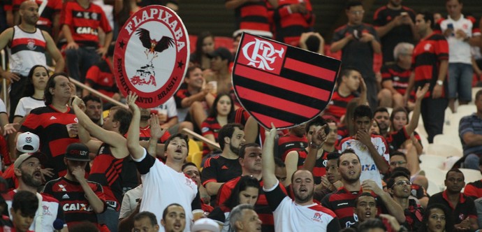 Torcida do Flamengo faz a festa no Kleber Andrade (Foto: Gilvan de Souza/Flamengo)