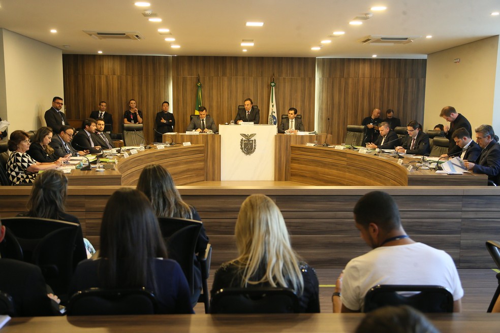 CCJ da Alep aprovou texto da reforma da previdência estadual no Paraná — Foto: Orlando Kissner/Alep