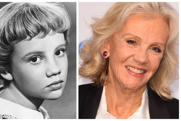 Hayley Mills em fotos de 1960 e 2019 (Foto: Getty Images)