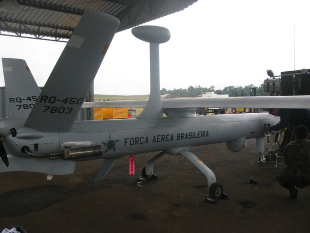 Drone da FAB é usado em operação (Foto: Tahiane Stochero/G1)