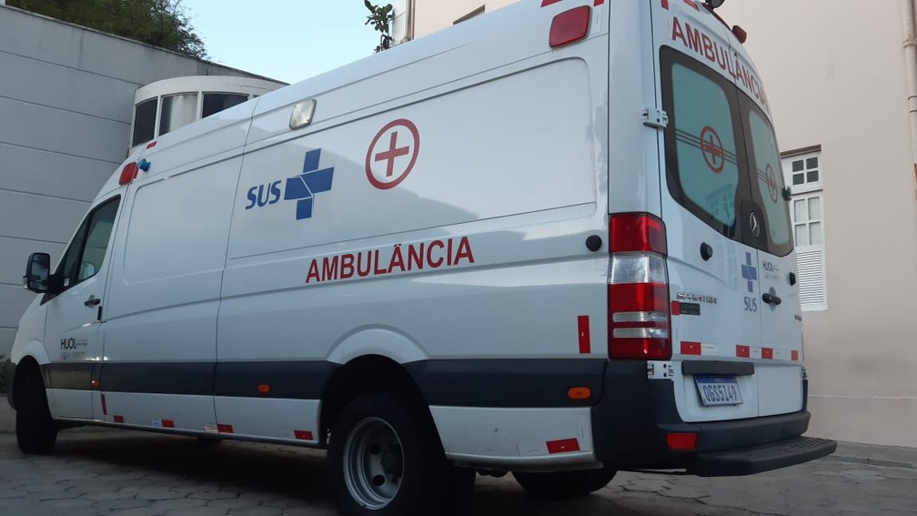 Ambulância SUS Natal RN — Foto: Sérgio Henrique Santos/Inter TV Cabugi