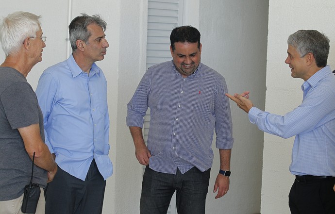 pedro antônio, Fábio Mahseredjian, jorge macedo e peter siemsen, fluminense, ct (Foto: Nelson Perez / FluminenseFC)