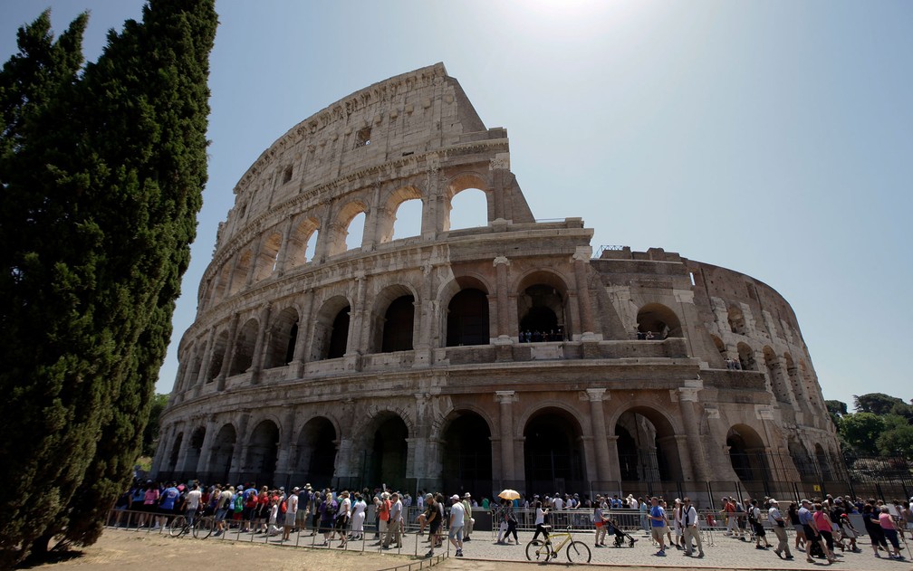 O Coliseu de Roma, em imagem de arquivo (Foto: AP Foto/Andrew Medichini)
