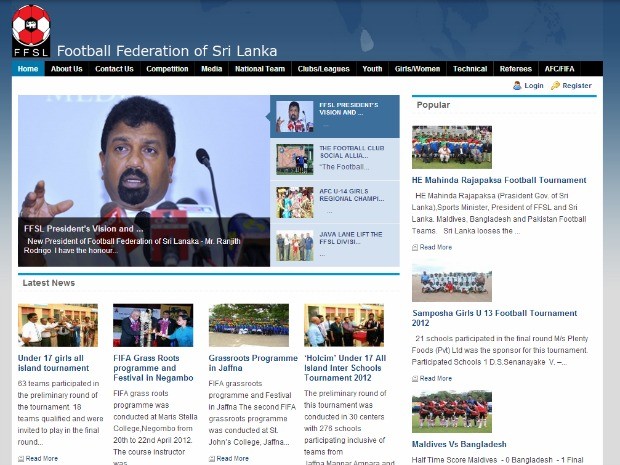 ffsl federação sri lanka futebol (Foto: Reprodução)