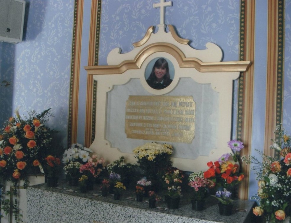 Espaço dedicado à memória da Serva de Deus Isabel Cristina na Igreja Matriz de Nossa Senhora da Piedade, em Barbacena — Foto: Paróquia Nossa Senhora da Piedade/Divulgação