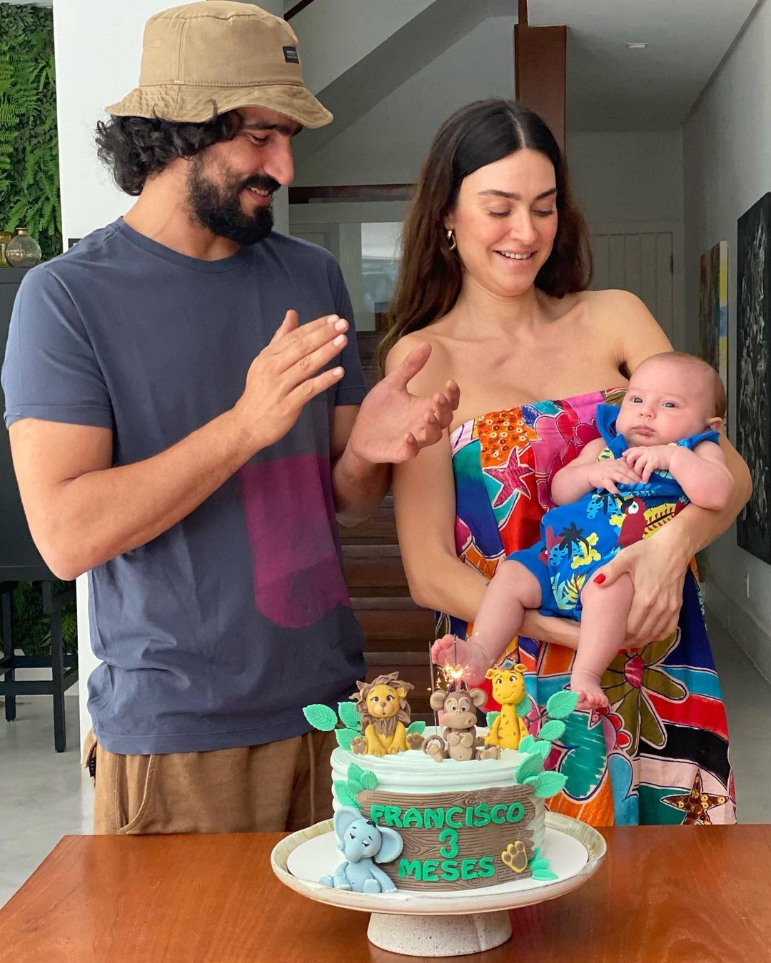 Thaila Ayala e Renato Góes celebram 3 meses de Francisco (Foto: Reprodução/Instagram)