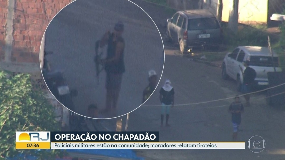 Imagens Mostram Bandidos Com Pistolas E Fuzil No Complexo Do Chapadão Pm Faz Operação No Local 1415