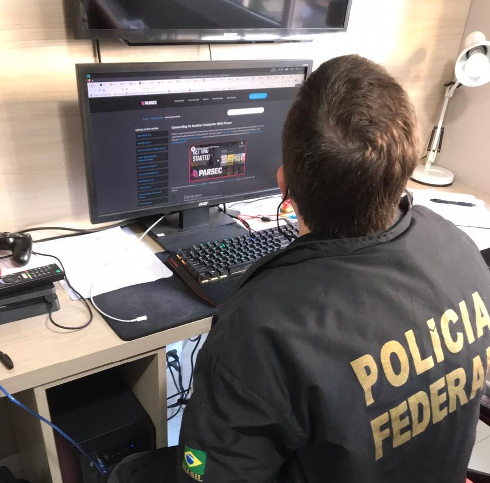 Polícia Federal deflagra operação contra combate a organização criminosa hacker — Foto: Divulgação / Polícia Federal 