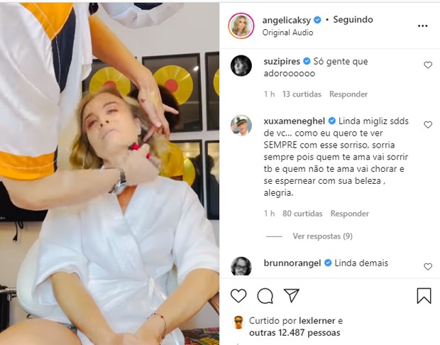 Xuxa alfineta haters de Angélica em post (Foto: Reprodução/Instagram)