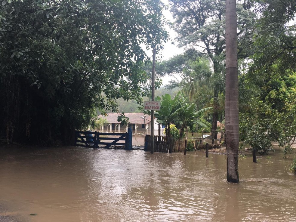 Casa de aposentado foi uma das mais atingidas por enchente no bairro Bananal em Cabreúva (SP) — Foto: Fernanda Elnour/TV TEM