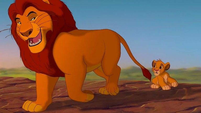 Musafa e Sim em O Rei Leão animação de 1994 (Foto: Divulgação)