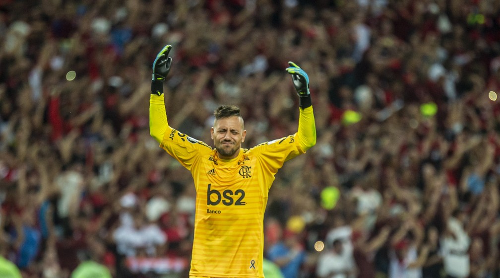Diego Alves vive seu melhor momento no Flamengo — Foto: Alexandre Vidal / Flamengo