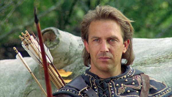 Kevin Costner em 'Robin Hood: O Príncipe dos Ladrões' (1991) (Foto: Divulgação)