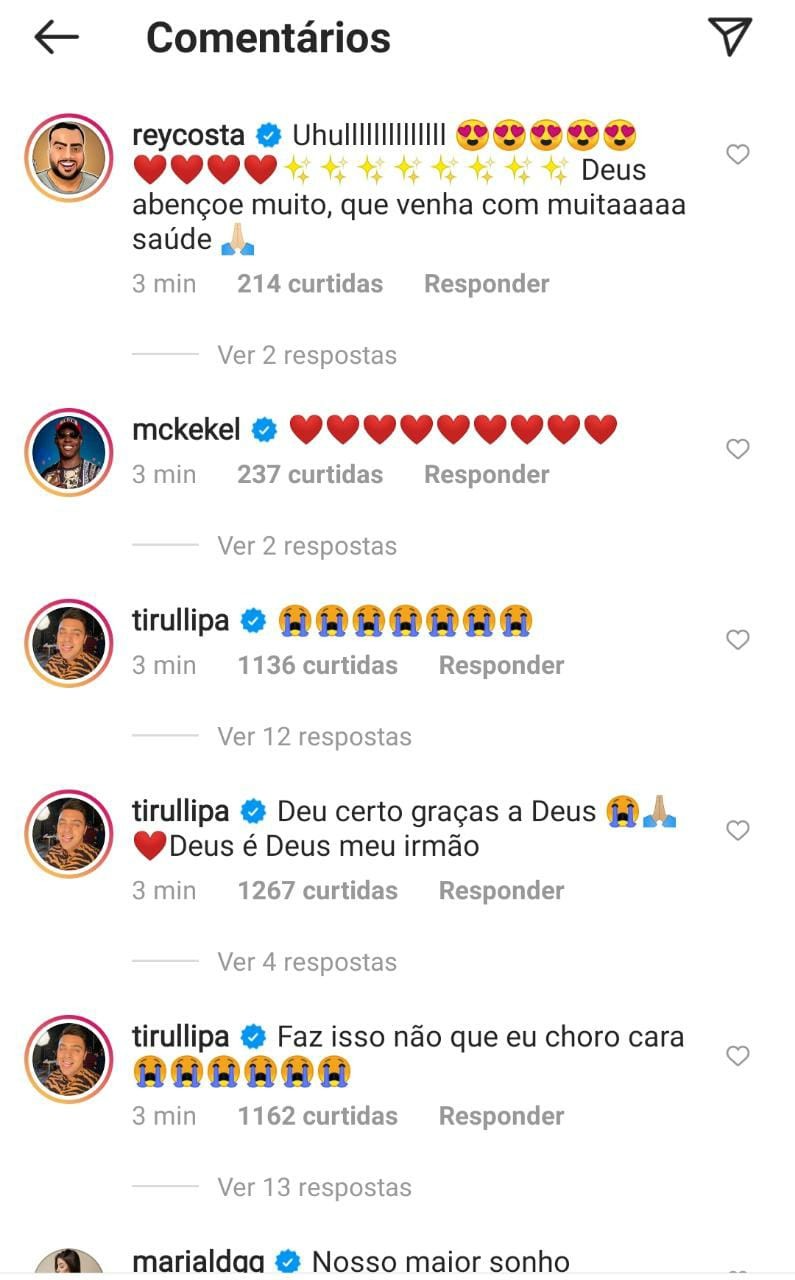 Famosos parabenizam gravidez de Maria Lina Deggan, que espera primeiro bebê de Whindersson Nunes (Foto: Reprodução/Instagram)