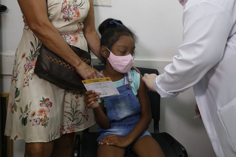 Guarujá amplia postos de vacinação contra Covid-19 para crianças — Foto: Divulgação/ Prefeitura de Guarujá