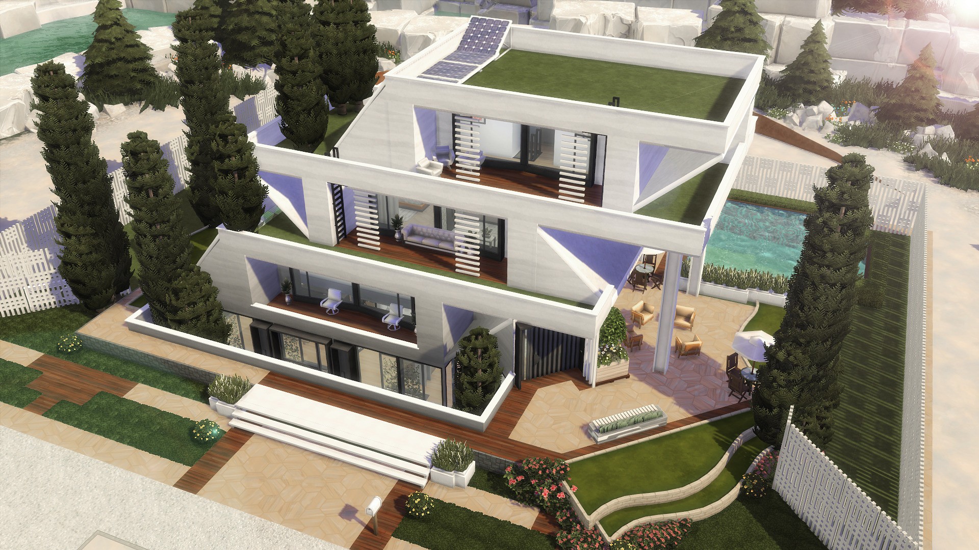 Casa Moderna de Luxo, The Sims 4