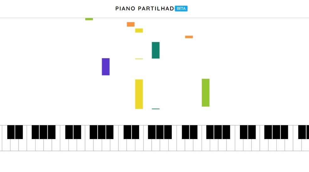 Google Shared Piano — Foto: Reprodução/Rodrigo Fernandes
